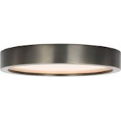 Visual Comfort Cerne 13" Wide LED Flush Mount Drum Ceiling Fixture Dark Bronze