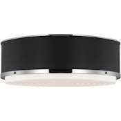 Visual Comfort Marlowe 3 Light 18" Wide Flush Mount Drum Ceiling Fixture Polished Nickel