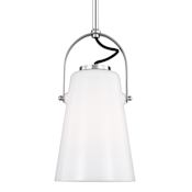 Visual Comfort Hazel 6" Wide Mini Pendant Polished Nickel