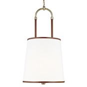 Visual Comfort Katie 12" Wide Pendant Time Worn Brass