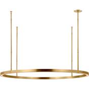 Visual Comfort Stagger 36" Wide Ring Chandelier Hand Rubbed Antique Brass