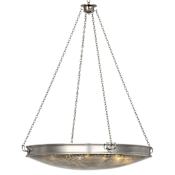 Visual Comfort Quinn 9 Light 35" Wide Pendant with Antique Mercury Glass Shade Pewter