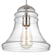 Visual Comfort Doyle 10" Wide Mini Pendant Satin Nickel