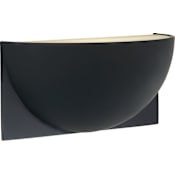 Visual Comfort Quarter Sphere 5" Tall LED Wall Sconce Matte Black