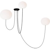 Visual Comfort Helium 22" Wide LED Globe Chandelier Matte Black