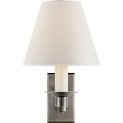 Visual Comfort Evans 10" Tall Wall Sconce Antique Nickel