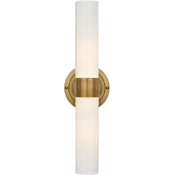 Visual Comfort Jones 2 Light 5" Wide LED Bath Bar Natural Brass