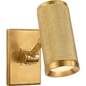 Visual Comfort Barrett 8" Tall LED Wall Sconce Natural Brass