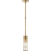 Visual Comfort Allen 3" Wide Mini Pendant Natural Brass