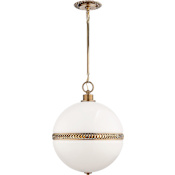 Visual Comfort Hendricks 4 Light 18" Wide Pendant Natural Brass