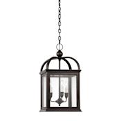 Visual Comfort Rhoades 3 Light 16" Wide Taper Candle Style Chandelier Bronze / Clear Glass