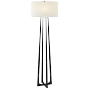 Visual Comfort Scala 63" Tall Torchiere Floor Lamp Aged Iron