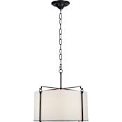 Visual Comfort Aspen 4 Light 20" Wide Pendant Blackened Rust