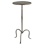 Visual Comfort Martini 12" Wide Metal End Table Aged Iron