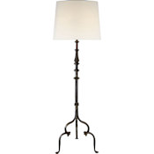 Visual Comfort Madeleine 66" Tall Torchiere Floor Lamp Aged Iron
