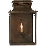 Visual Comfort Flea 18" Tall Wall Sconce Antique Zinc