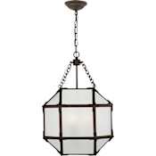 Visual Comfort Morris 13" Pendant Light by Suzanne Kasler Antique Zinc