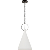Visual Comfort Limoges 14" Wide Pendant Natural Rust