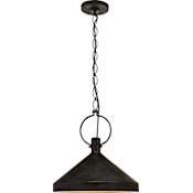 Visual Comfort Limoges 17" Large Pendant by Suzanne Kasler Natural Rusted Iron