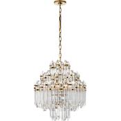 Visual Comfort Adele 20" Chandelier by Suzanne Kasler Hand Rubbed Antique Brass