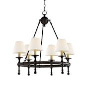 Visual Comfort Classic 6 Light 26" Wide Chandelier Bronze