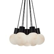 Visual Comfort Mina 14" Wide LED Multi Light Pendant Black