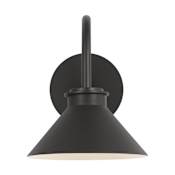 Visual Comfort Modern Barn Light 8" Wide LED Outdoor Wall Sconce Textured Black