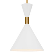 Visual Comfort Bodhi 10" Wide LED Mini Pendant Burnished Brass