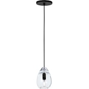 Visual Comfort Alina 7" Wide Mini Pendant Nightshade Black