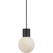 Visual Comfort Mina 5" Wide Mini Pendant Black / Black