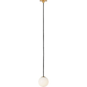 Visual Comfort Orbet 3" Wide LED Mini Pendant Hand Rubbed Antique Brass