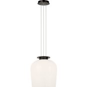 Visual Comfort Vetro 12" Wide LED Suspension Pendant Bronze