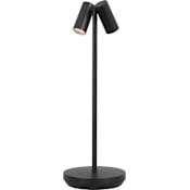 Visual Comfort Doppia 15" Tall LED Accent Table Lamp Black