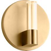 Visual Comfort Silas 5" Tall LED Wall Sconce Burnished Brass