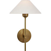 Visual Comfort Hackney 14" Tall Wall Sconce Hand Rubbed Antique Brass