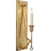Visual Comfort Savannah 5" Wide Wall Sconce Hand Rubbed Antique Brass