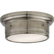 Visual Comfort Siena 11" Flush Mount by Studio VC Antique Nickel