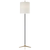 Visual Comfort Caron 2 Light 68" Tall Torchiere Floor Lamp Bronze / Antique Brass