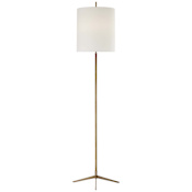 Visual Comfort Caron 2 Light 68" Tall Torchiere Floor Lamp Hand-Rubbed Antique Brass