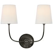 Visual Comfort Vendome 2 Light 14" Tall Wall Sconce Bronze
