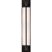 Visual Comfort Keeley 20-3/4" High Wall Sconce with White Glass Shade Bronze