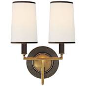 Visual Comfort Elkins 2 Light 13" Tall Wall Sconce Bronze / Antique Brass