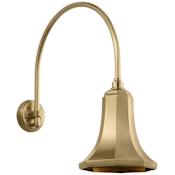 Visual Comfort Thomas O'Brien 23" Tall Outdoor Wall Sconce with Hand-Rubbed Antique Brass Savannah Shade Hand-Rubbed Antique Brass