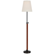 Visual Comfort Bryant Wrapped 25" Tall Buffet Table Lamp Bronze / Saddle Leather