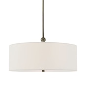 Visual Comfort Reed 2 Light 22" Wide Pendant Antique Nickel