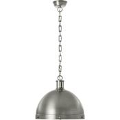 Visual Comfort Hicks 16" Extra Large Pendant with Acrylic Diffuser by Thomas O'Brien Antique Nickel