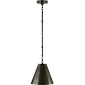 Visual Comfort Goodman 10" Pendant with Bronze Shade by Thomas O'Brien Bronze