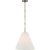 Visual Comfort Goodman 15" Wide Pendant Antique Nickel