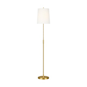 Visual Comfort Beckham Classic 66" Tall LED Floor Lamp Burnished Brass