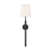 Visual Comfort Capri 28" Tall Bathroom Sconce Aged Iron